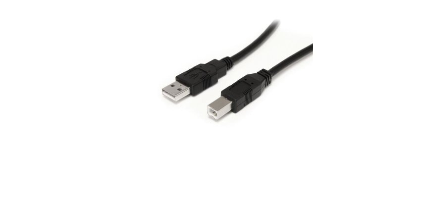 StarTech.com 10m Aktives USB 2.0 A auf B Kabel - Stecker/Stecker - Schwarz