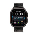 Apple watch Apple Watch Ultra 4 GPS + Cellular 49 mm Boîtier en titane Noir avec Boucle milanaise en titane Noir - M