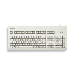 CHERRY G80-3000 MX BLACK SWITCH, Clavier mécanique filaire, gris clair, USB/PS2 AZERTY - FR