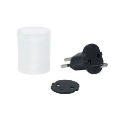 Equip 333320 adattatore per presa di corrente T12 Tipo E/F ibrido Nero