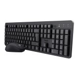 Pack Trust TKM-360 Teclado QWERTY Español+ Ratón inalámbrico Negro