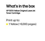 HP 507A Yellow Original LaserJet Toner Cartridge