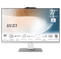MSI Modern AM272P 1M-1095XEU Intel Core 7 150U 68,6 cm (27") 1920 x 1080 Pixel PC All-in-one 16 GB DDR5-SDRAM 1 TB SSD Wi-Fi 6E (802.11ax) Bianco