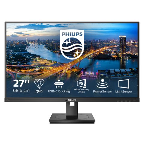 Philips 276B1/00 pantalla para PC 68,6 cm (27") 2560 x 1440 Pixeles Full HD LED Negro