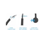 Conceptronic POLONA Wireless Bluetooth Headset with Charging Dock & Bluetooth USB Audio Adapter