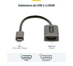 StarTech.com Adattatore USB-C a HDMI - Convertitore da USB Tipo C a HDMI 2.1 4K 60Hz HDR10 - Adattatore Dongle da USB-C a HDMI 2.1 4K 60Hz HDR10 per Monitor/TV/Display