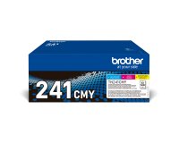 Set 3 cartridges Brother TN-241 Cyan, Magenta, Geel hoog vermogen voor laserprinter