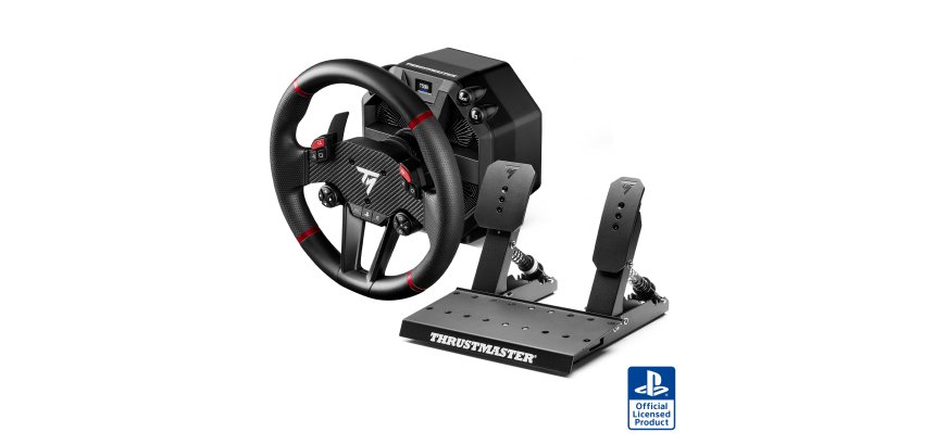 Thrustmaster T598-P Nero, Rosso USB Sterzo + Pedali Analogico/Digitale PC, PlayStation 4, PlayStation 5