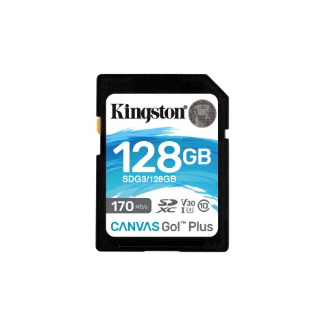 Kingston Technology Canvas Go! Plus 128GB SDXC Canvas Go Plus 170R C10 UHS-I U3 V30
