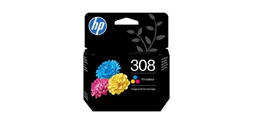 HP 308 Doppelpack Original-Tintenpatronen Schwarz/Dreifarbig