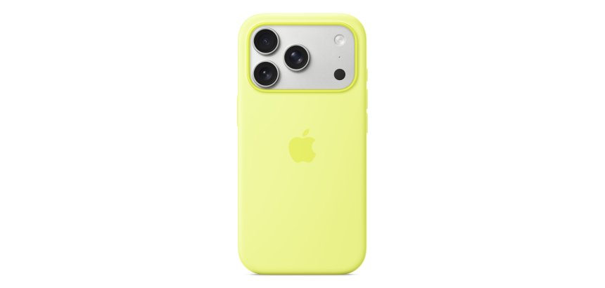 Apple iPhone 17 Pro Silicone Case with MagSafe – Neon Yellow