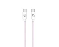 Celly USBCUSBCCOTTPK cable USB 1,5 m USB C Rosa, Blanco