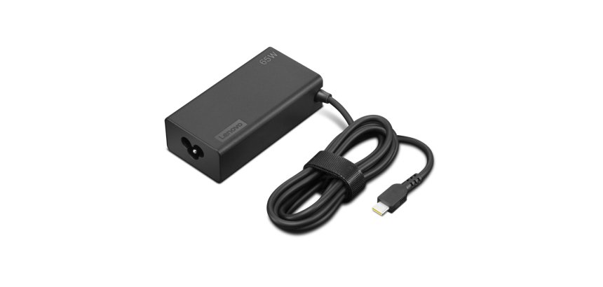 Lenovo 4X21S91187 adaptador e inversor de corriente Interior 65 W Negro