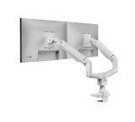 Equip Soporte de escritorio para monitor doble de 17«-35», blanco