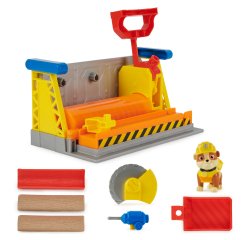Rubble & Crew, Officina di Rubble, giocattoli da costruzione con sabbia e personaggio di Rubble, giocattoli per bambini e bambine dai 3 anni in su