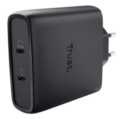 Trust Maxo Cargador GaN USB-C de 2 puertos de 100 W - Blanco