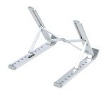 StarTech.com Foldable Laptop Riser Stand, Portable Height Adjustable Ergonomic Laptop Stand, Ventilated Aluminum Frame Supports 22lb (10Kg), Tilt/Raised/Angled Laptop/Tablet Stand, Collapsible Design