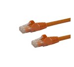 StarTech.com Câble réseau Cat6 UTP sans crochet de 10 m - Cordon Ethernet RJ45 anti-accroc - M/M - Orange