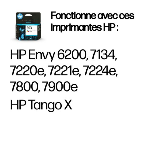 HP Cartouche d’encre 303 trois couleurs authentique