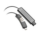 HP Poly Adaptateur Poly DA75 USB vers QD Noir TAA