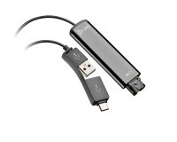 HP Poly DA75 USB to QD Black Adapter TAA