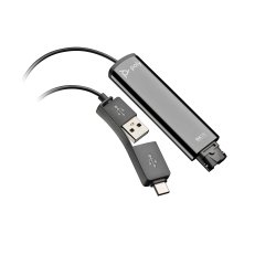 HP Poly Adaptador negro DA75 USB a QD compatible con TAA
