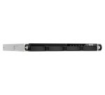 QNAP TS-h987XU-RP NAS Rack (1 U) Intel Xeon E E-2334 16 Go DDR4 QuTS hero Noir, Argent