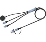 Sandberg 441-69 USB-kabel 1,2 m USB A/USB C 2 x USB-C/MagSafe 100 W Zwart