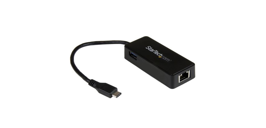 StarTech.com USB-C auf Gigabit Netzwerkadapter mit extra USB Anschluss