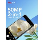 TCL 605 16,9 cm (6.67") Double SIM Android 15 4G USB Type-C 8 Go 256 Go 5200 mAh Bleu