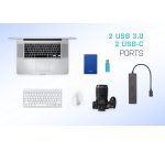i-tec Metal USB-A/USB-C HUB 2x USB 3.0 + 2x USB-C (10 Gbps)
