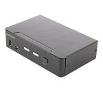 StarTech.com Commutateur KVM HDMI, 2 Ports - Moniteur Unique 4K 60Hz Ultra HDR - Commutateur KVM de Bureau HDMI 2.0 avec Hub USB 3.0 à 2 Ports (5Gbps) et 4x USB 2.0 HID, Audio - Commutation par Touches - TAA