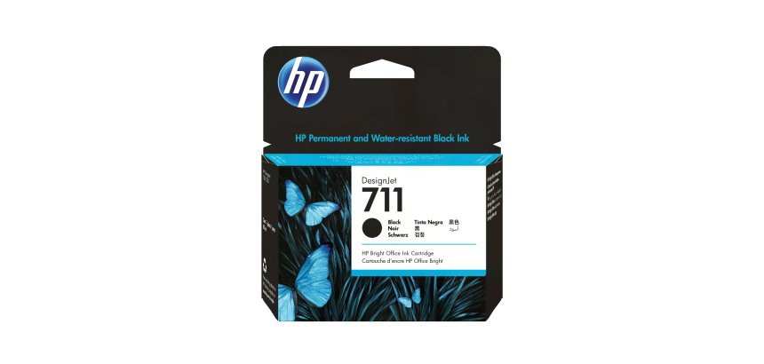 HP cartouche d'encre 711, 80 ml, OEM CZ133A, noir