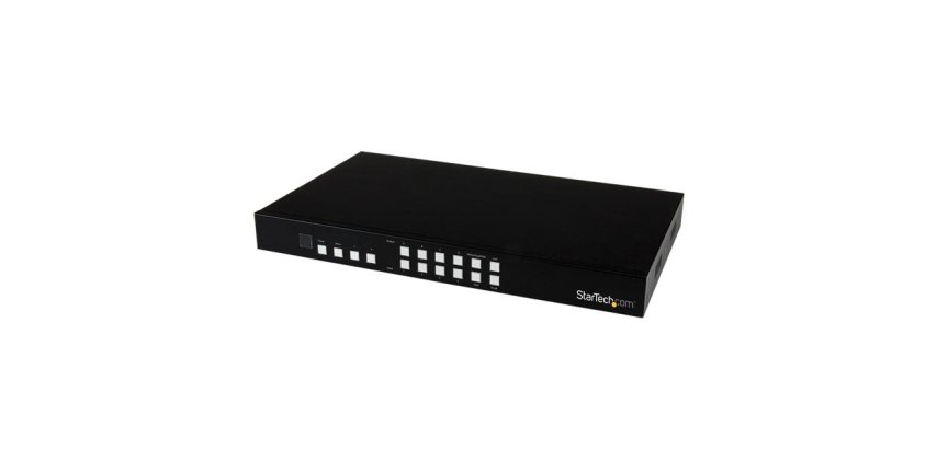 StarTech.com 4x4 HDMI Matrix Switch mit Bild in Bild Multiviewer oder Videowand