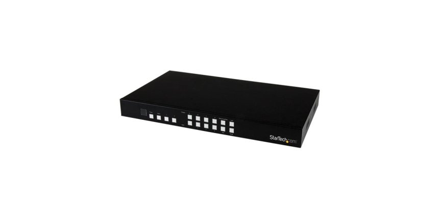 StarTech.com Matrice HDMI 4x4 avec Picture-and-Picture Multiviewer - Switch et répartiteur HDMI pour mur d'écrans