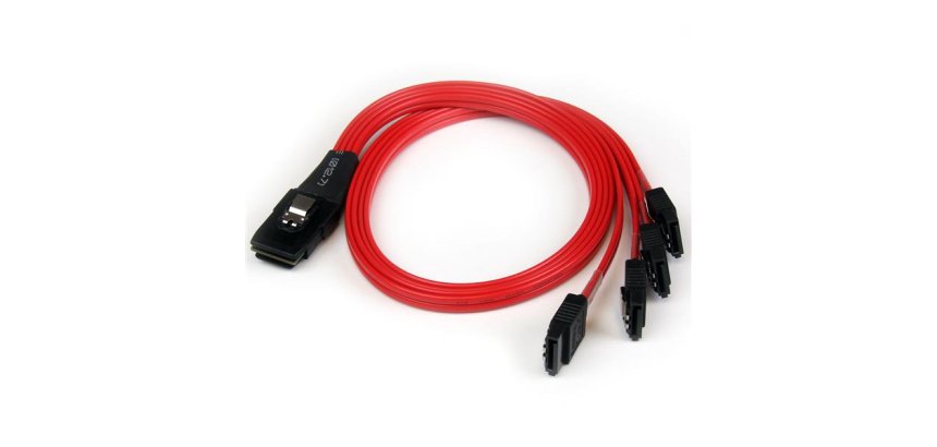 StarTech.com Câble inversé SFF-8087 vers 4x SATA de 50 cm - Mini SAS interne vers SATA