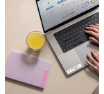 Brother BTAG-P35 – Ruban adhésif Brotherblanc sur rose, 12 mm de large, non laminé