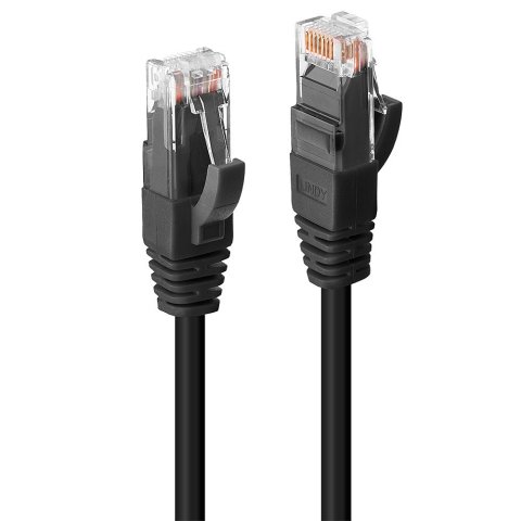 Lindy 45433 cable de red Negro 2 m Cat6 U/UTP (UTP)