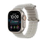 Apple watch Apple Watch Ultra 4 GPS + Cellular 49 mm Boîtier en titane Naturel avec Bracelet Océan Gris translucide