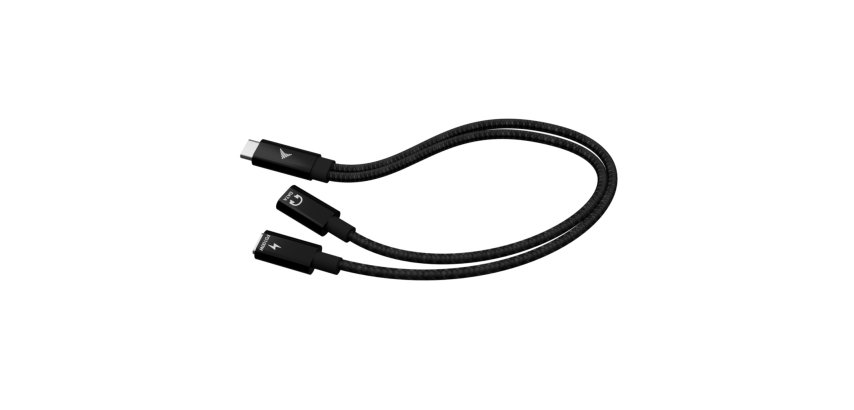 i-tec USB-C Cable Splitter Audio/Data + Power Delivery 100W