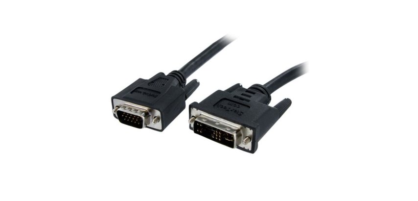 Cable de 1m de DVI-A a VGA Macho a Macho - Analógico Análogo Adaptador de Monitor Pantalla