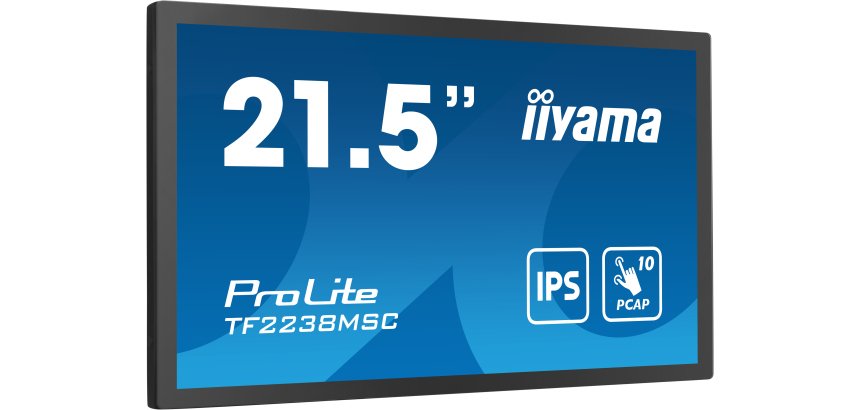 iiyama TF2238MSC-B1 écran plat de PC 53,3 cm (21") 1920 x 1080 pixels Full HD LED Écran tactile Noir