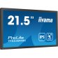 iiyama TF2238MSC-B1 Écran d'affichage dynamique Carte A numérique 55,9 cm (22") LED 600 cd/m² Full HD Noir Écran tactile