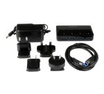 StarTech.com Concentrador USB 3.0 de 4 Puertos - 5Gbps - Ladrón con Puertos de Carga y Sincronización - Hub con 1 Puerto de 2,4A