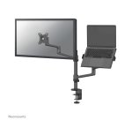 Neomounts DS20-425BL2 Support d'écran à fixer avec support pour ordinateur portable 17-27" - économie d'espace