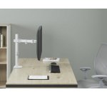 Equip Soporte de escritorio articulado para monitor de 17«-32», blanco