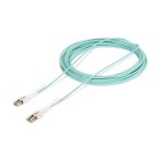 StarTech.com Câble Fibre Optique Multimode LC à LC (UPC) OM4 de 10m avec Languettes Push-Pull, 50/125µm, Réseaux 100G, Insensible à la Courbure, Faible Perte d'Insertion, Cordon de Raccordement Fibre LSZH