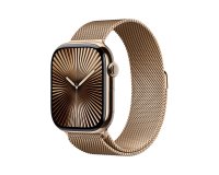 Apple Watch Series 10 OLED 46 mm Numérique 416 x 496 pixels Écran tactile 4G Or Wifi GPS (satellite)