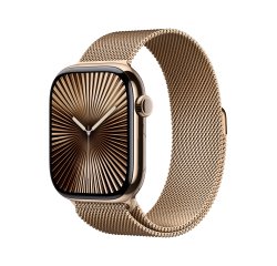 Apple Watch Series 10 OLED 46 mm Numérique 416 x 496 pixels Écran tactile 4G Or Wifi GPS (satellite)