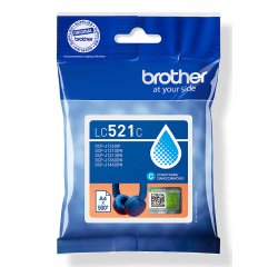 Brother inktcartridge, 500 pagina's, OEM LC-521C, cyaan